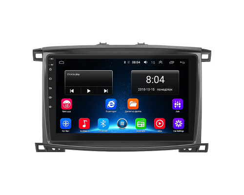 Штатная магнитола Lesko для Toyota Land Cruiser 100 Series Рестайлинг 2 2005-2007 экран 10" 2/32Gb Wi-Fi GPS Base
