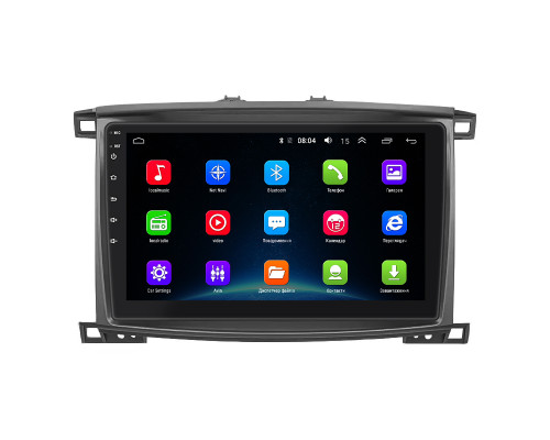 Штатная магнитола Lesko для Toyota Land Cruiser 100 Series Рестайлинг 2 2005-2007 экран 10" 2/32Gb Wi-Fi GPS Base