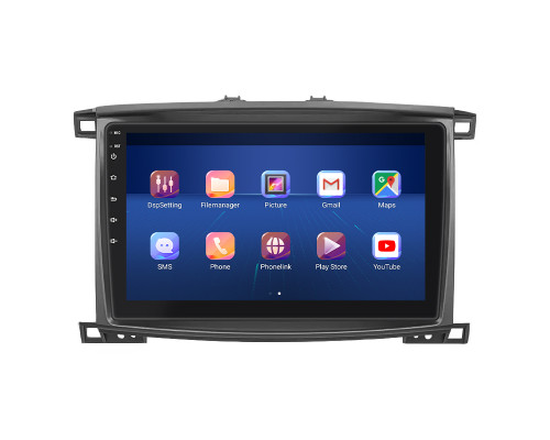 Штатная магнитола Lesko для Toyota Land Cruiser 100 Series Рестайлинг 2 2005-2007 экран 10" 4/32Gb 4G Wi-Fi GPS Top
