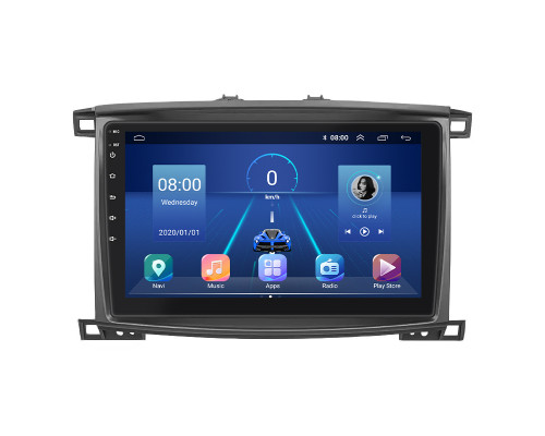 Штатная магнитола Lesko для Toyota Land Cruiser 100 Series Рестайлинг 2 2005-2007 экран 10" 4/64Gb 4G Wi-Fi GPS Top