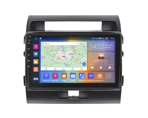 Штатная магнитола Lesko для Toyota Land Cruiser 200 Series 2007-2012 экран 10" 4/64Gb CarPlay 4G Wi-Fi GPS Prime
