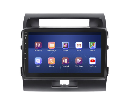 Штатная магнитола Lesko для Toyota Land Cruiser 200 Series 2007-2012 экран 10" 2/32Gb 4G Wi-Fi GPS Top