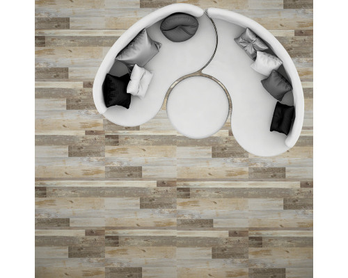 Самоклеящаяся виниловая плитка 152.4х914.4х1.5мм Мозаика светлая, цена за 1 шт. (СВП-007) Матовая SW-00000288