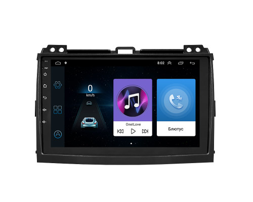 Штатная магнитола Lesko для Toyota Land Cruiser Prado 120 Series 2002-2007 экран 9" 1/16Gb Wi-Fi GPS Base