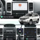 Штатная магнитола Lesko для Toyota Land Cruiser Prado 120 Series Рестайлинг 2007-2009 экран 9" 4/64 QLED CarPlay 4G Wi-Fi GPS 360 Prime