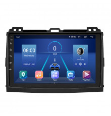 Штатная магнитола Lesko для Toyota Land Cruiser Prado 120 Series Рестайлинг 2007-2009 экран 9" 4/64Gb 4G Wi-Fi GPS Top