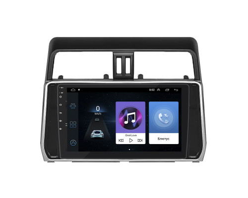 Штатная магнитола Lesko для Toyota Land Cruiser Prado 150 Series Рестайлинг 2 2017-2020 экран 10" 1/16Gb Wi-Fi GPS Base