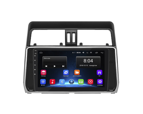 Штатная магнитола Lesko для Toyota Land Cruiser Prado 150 Series Рестайлинг 2 2017-2020 экран 10" 2/32Gb Wi-Fi GPS Base