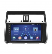 Штатная магнитола Lesko для Toyota Land Cruiser Prado 150 Series Рестайлинг 2 2017-2020 экран 10" 6/128Gb 4G Wi-Fi GPS Top