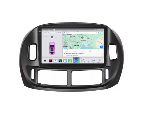 Штатная магнитола Lesko для Toyota Previa II (XR30, XR40) 2000-2006 экран 9" 4/64 QLED CarPlay 4G Wi-Fi GPS 360 Prime