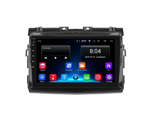 Штатная магнитола Lesko для Toyota Previa III (XR50) 2006-2019 экран 9" 2/32Gb Wi-Fi GPS Base