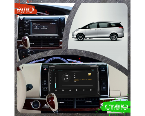 Штатная магнитола Lesko для Toyota Previa III (XR50) 2006-2019 экран 9" 2/32Gb Wi-Fi GPS Base