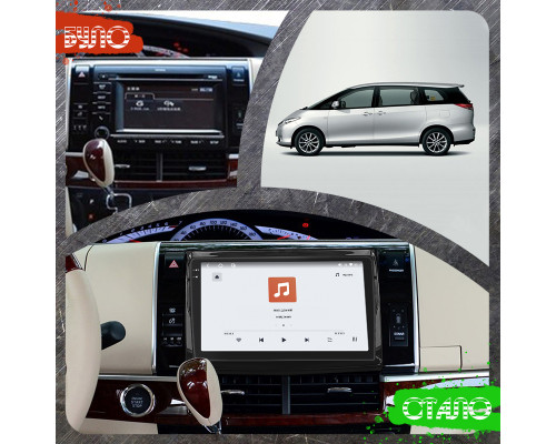 Штатная магнитола Lesko 9" для Toyota Previa III (2006-2019) с QLED экраном и GPS