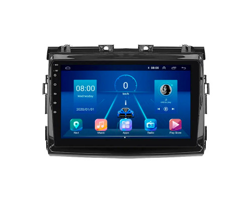 Штатная магнитола Lesko для Toyota Previa III (XR50) 2006-2019 экран 9" 2/32Gb 4G Wi-Fi GPS Top