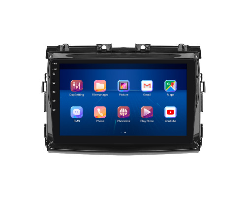 Штатная магнитола Lesko для Toyota Previa III (XR50) 2006-2019 экран 9" 4/64Gb 4G Wi-Fi GPS Top