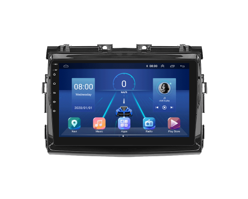 Штатная магнитола Lesko для Toyota Previa III (XR50) 2006-2019 экран 9" 6/128Gb 4G Wi-Fi GPS Top