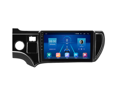Штатная магнитола Lesko для Toyota Prius c I 2011-2015 экран 9" 6/128Gb 4G Wi-Fi GPS Top
