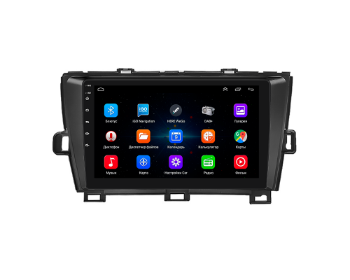 Штатная магнитола Lesko для Toyota Prius III (XW30) 2009-2011 экран 9" 1/16Gb Wi-Fi GPS Base