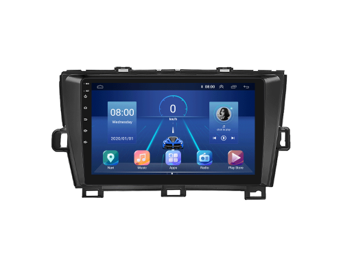 Штатная магнитола Lesko для Toyota Prius III (XW30) 2009-2011 экран 9" 2/32Gb 4G Wi-Fi GPS Top