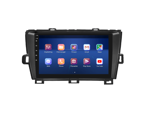 Штатная магнитола Lesko для Toyota Prius III (XW30) 2009-2011 экран 9" 2/32Gb 4G Wi-Fi GPS Top