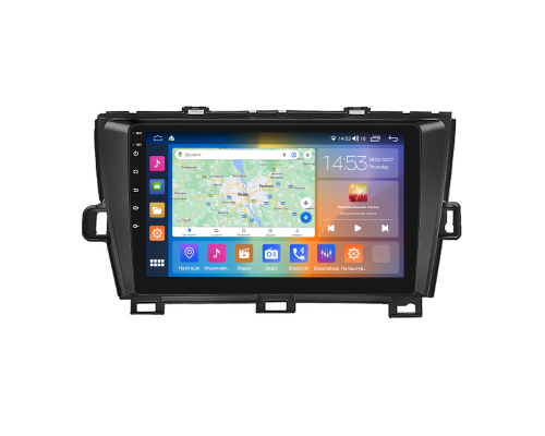 Штатная магнитола Lesko для Toyota Prius III Рестайлинг (XW30) 2011-2015 экран 9" 2/32Gb CarPlay 4G Wi-Fi GPS Prime