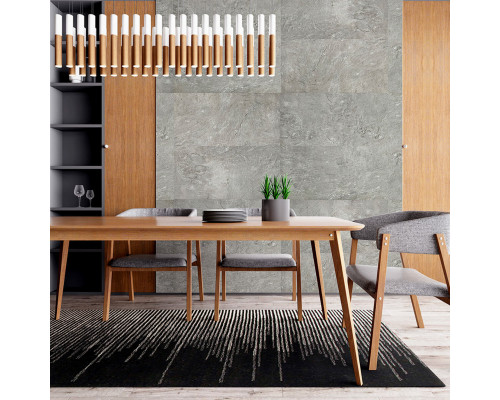 Самоклеящаяся виниловая плитка 600х300х1,5мм Серебристый мрамор, цена за 1 шт. (СВП-103) Глянец SW-00000290