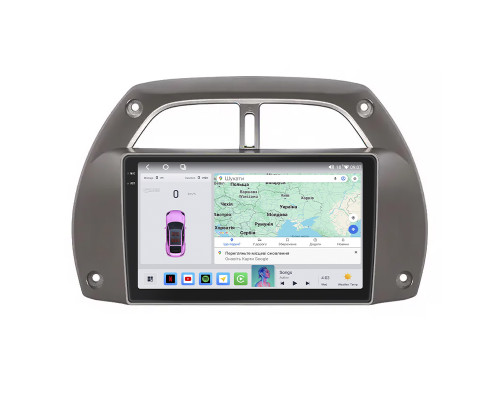 Штатная магнитола Lesko для Toyota RAV4 II (XA20) 2000-2003 экран 9" 4/64 QLED CarPlay 4G Wi-Fi GPS 360 Prime