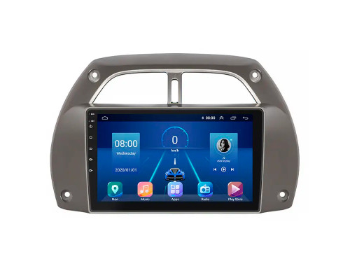 Штатная магнитола Lesko для Toyota RAV4 II (XA20) 2000-2003 экран 9" 6/128Gb 4G Wi-Fi GPS Top