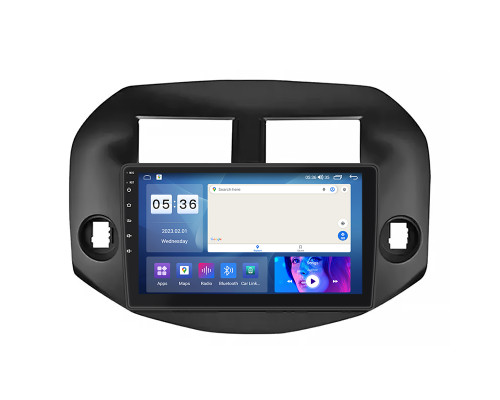 Штатная магнитола Lesko для Toyota RAV4 III (XA30) 2005-2010 экран 10" 4/64Gb CarPlay 4G Wi-Fi GPS Prime