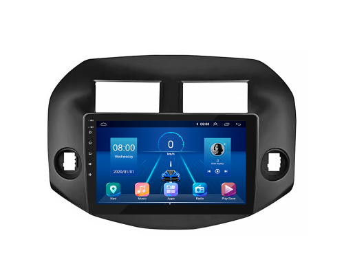 Штатная магнитола Lesko для Toyota RAV4 III (XA30) 2005-2010 экран 10" 2/32Gb 4G Wi-Fi GPS Top