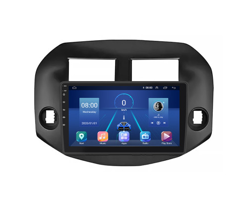 Штатная магнитола Lesko для Toyota RAV4 III (XA30) 2005-2010 экран 10" 6/128Gb 4G Wi-Fi GPS Top