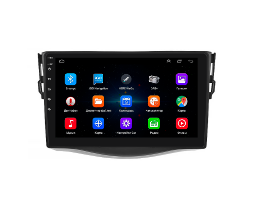 Штатная магнитола Lesko для Toyota RAV4 III (XA30) Рестайлинг 2010-2016 экран 9" 1/16Gb Wi-Fi GPS Base