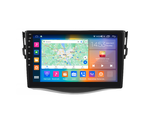 Штатная магнитола Lesko для Toyota RAV4 III (XA30) Рестайлинг 2010-2016 экран 9" 4/64Gb CarPlay 4G Wi-Fi GPS Prime