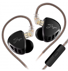 Навушники KZ Saga Bass Improved з мікрофоном black