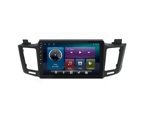 Штатная магнитола Lesko для Toyota RAV4 IV (CA40) 2012-2015 экран 10" 4/32Gb 4G Wi-Fi GPS Top
