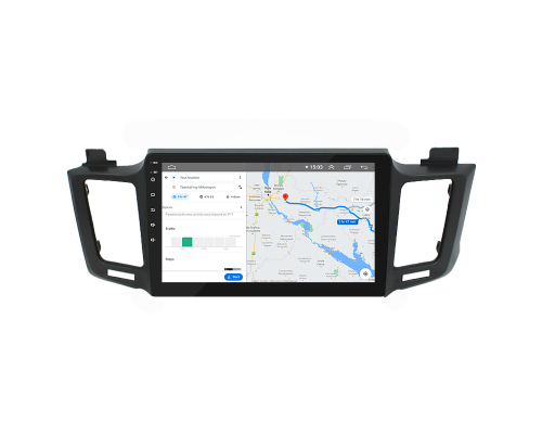 Штатная магнитола Lesko для Toyota RAV4 IV (CA40) 2012-2015 экран 10" 4/32Gb 4G Wi-Fi GPS Top