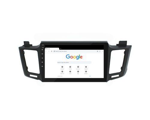 Штатная магнитола Lesko для Toyota RAV4 IV (CA40) 2012-2015 экран 10" 4/32Gb 4G Wi-Fi GPS Top