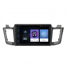 Штатная магнитола Lesko для Toyota RAV4 IV (CA40) Рестайлинг 2015-2019 экран 10" 1/16Gb Wi-Fi GPS Base