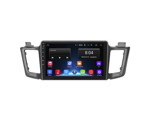 Штатная магнитола Lesko для Toyota RAV4 IV (CA40) Рестайлинг 2015-2019 экран 10" 2/32Gb Wi-Fi GPS Base