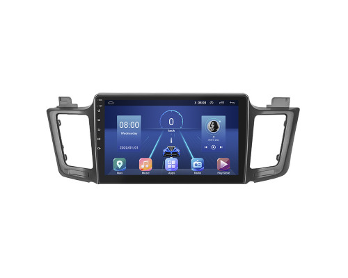Штатная магнитола Lesko для Toyota RAV4 IV (CA40) Рестайлинг 2015-2019 экран 10" 2/32Gb 4G Wi-Fi GPS Top