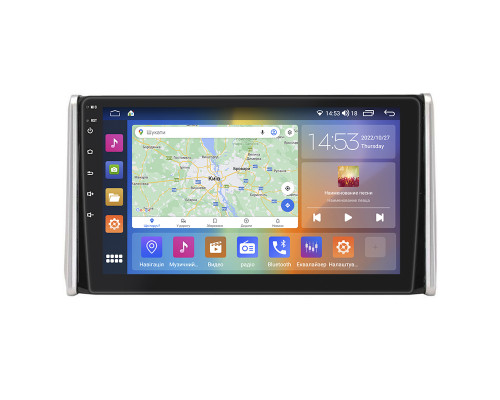 Штатная магнитола Lesko для Toyota RAV4 V (XA50) 2018-н.в. экран 10" 4/64Gb CarPlay 4G Wi-Fi GPS Prime