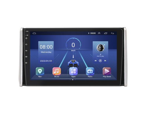 Штатная магнитола Lesko для Toyota RAV4 V (XA50) 2018-н.в. экран 10" 4/32Gb 4G Wi-Fi GPS Top
