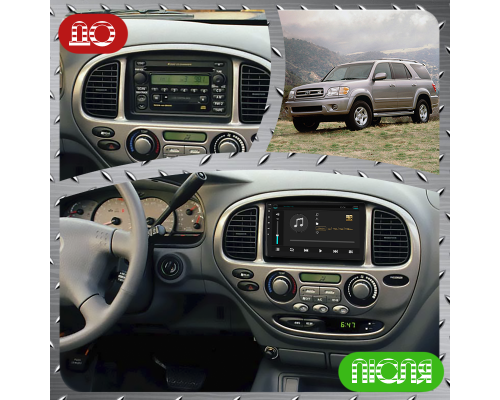 Штатная магнитола Lesko для Toyota Sequoia I 2000-2004 экран 9" 4/64Gb 4G Wi-Fi GPS Top