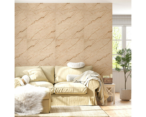 Самоклеящаяся виниловая плитка 600х300х1,5мм Благородный мрамор, цена за 1 шт. (СВП-101) Глянец SW-00000291