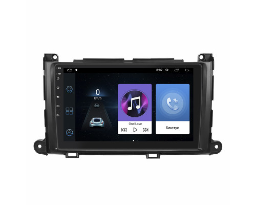 Штатная магнитола Lesko для Toyota Sienna III 2010-2014 экран 9" 1/16Gb Wi-Fi GPS Base