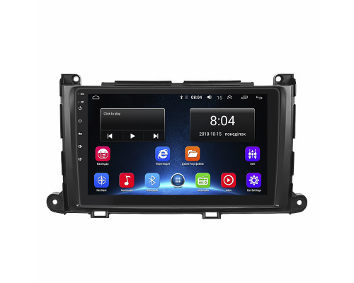 Штатная магнитола Lesko для Toyota Sienna III 2010-2014 экран 9" 2/32Gb Wi-Fi GPS Base
