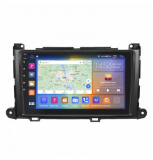Штатная магнитола Lesko для Toyota Sienna III 2010-2014 экран 9" 2/32Gb CarPlay 4G Wi-Fi GPS Prime