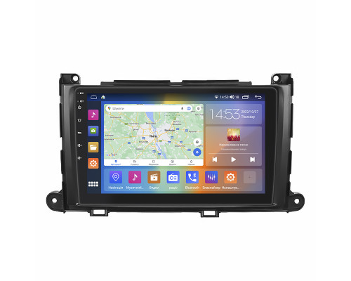 Штатная магнитола Lesko для Toyota Sienna III 2010-2014 экран 9" 2/32Gb CarPlay 4G Wi-Fi GPS Prime
