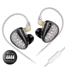 Навушники KZ ZA12 Tuning з мікрофоном black
