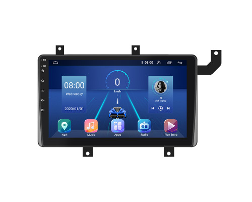 Штатная магнитола Lesko для Toyota Tacoma III 2015-н.в. экран 9" 4/64Gb 4G Wi-Fi GPS Top